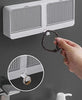 Wall Mounted Double Bar Soap Box with Lid Double Grids, Drainage Box with Cover Soap Holder